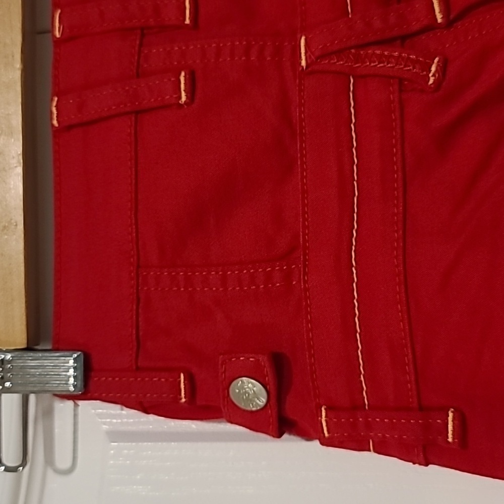 *Rare Find* Sisters point FODA Red high waisted Wide Leg pants XS Y2K - Picture 9 of 16